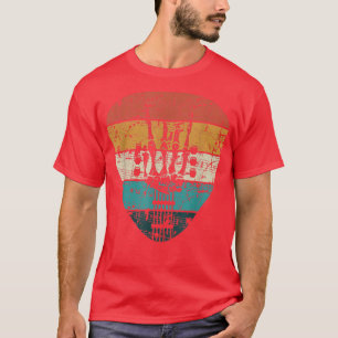 Camiseta Música de guitarra del rock y del esqueleto rodant