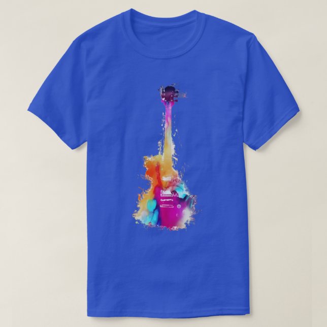 Camiseta Música de guitarra divertida (Diseño del anverso)