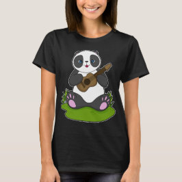 Camiseta Música de guitarra panda