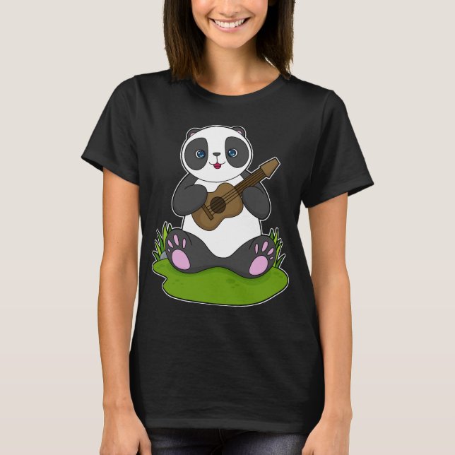 Camiseta Música de guitarra panda (Anverso)
