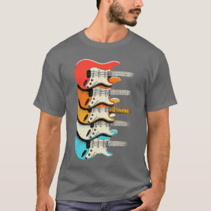 Camiseta Música de guitarra retro vintage de Rock and Roll