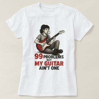 Camiseta Música de guitarra vintage Lover T-Shirt - 99 prob