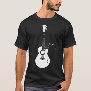Camiseta Música de guitarristas de guitarra acústica clásic