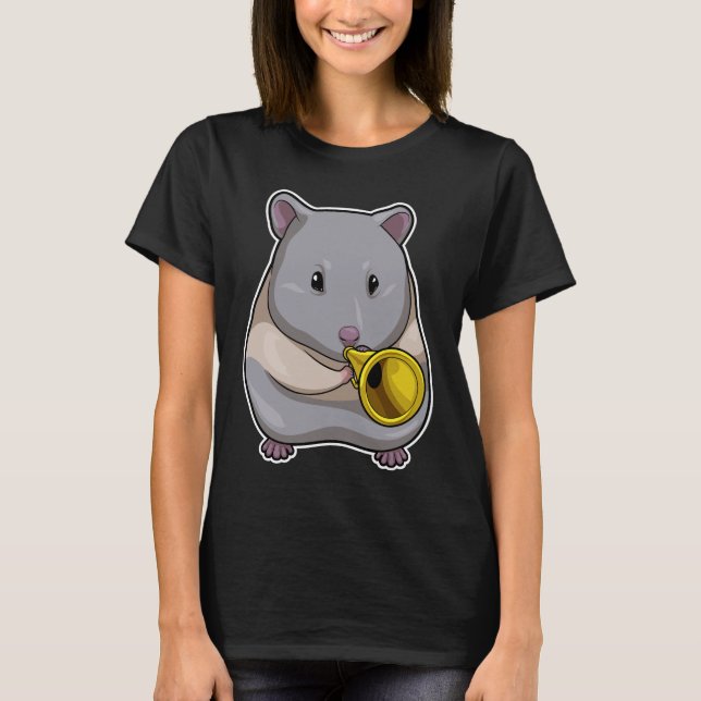 Camiseta Música de Hamster Trumpet (Anverso)
