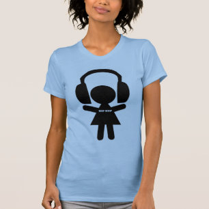 Camiseta Música de Hip Hop, auriculares, amor del hip-hop