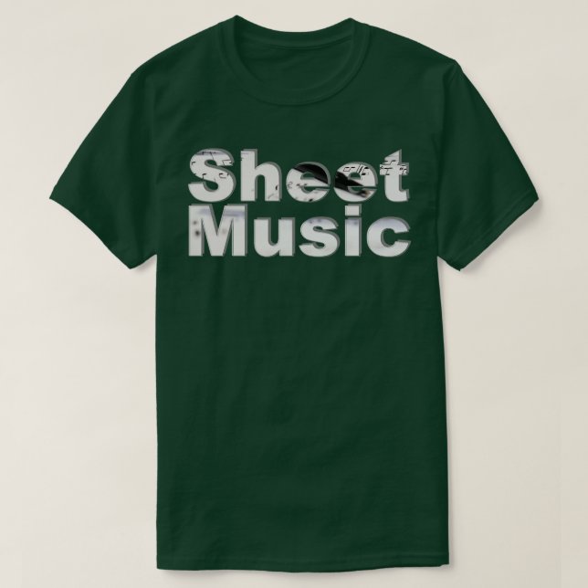 Camiseta Música de hoja (Diseño del anverso)