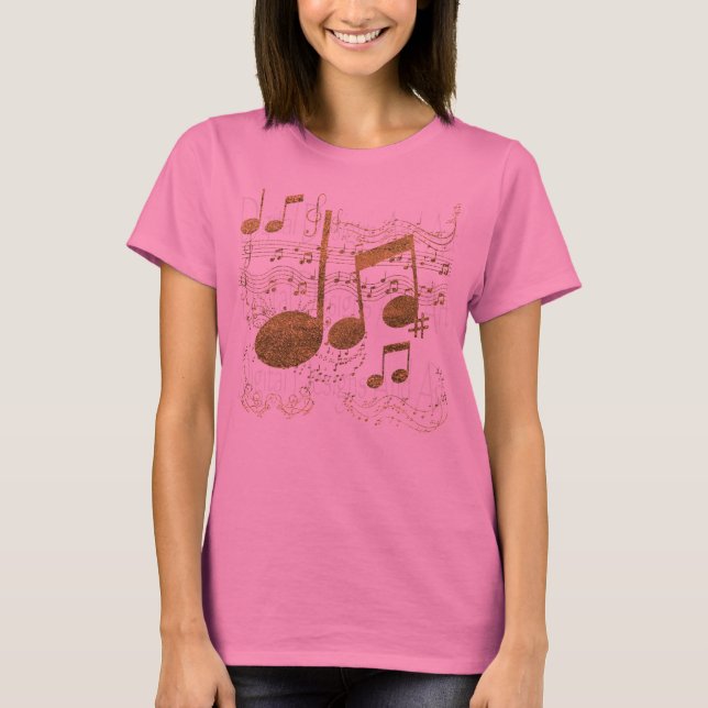 Camiseta Música de hojas doradas (Anverso)