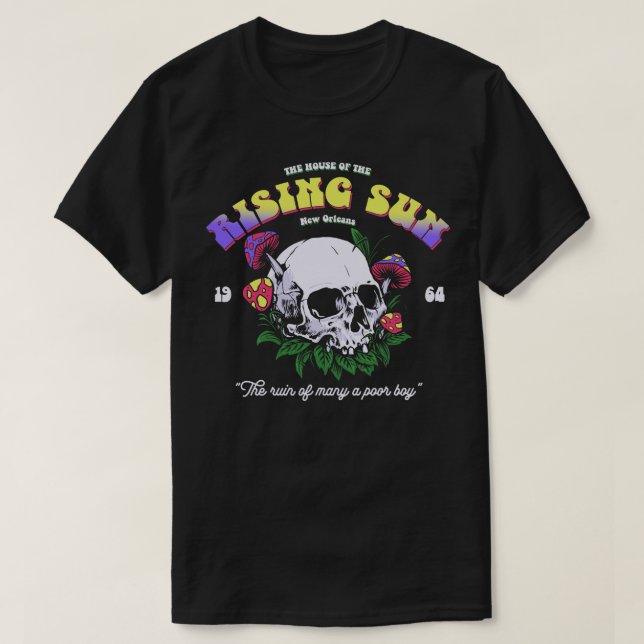 Camiseta Música de House of the Rising Sun 1964 1960 (Diseño del anverso)