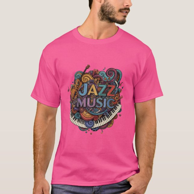 Camiseta Música de jazz (Anverso)