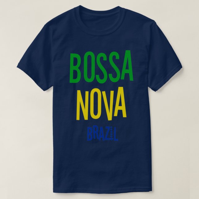 Camiseta Música de Jazz de Bossa Nova Brasil (Diseño del anverso)