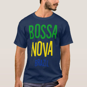 Camiseta Música de Jazz de Bossa Nova Brasil