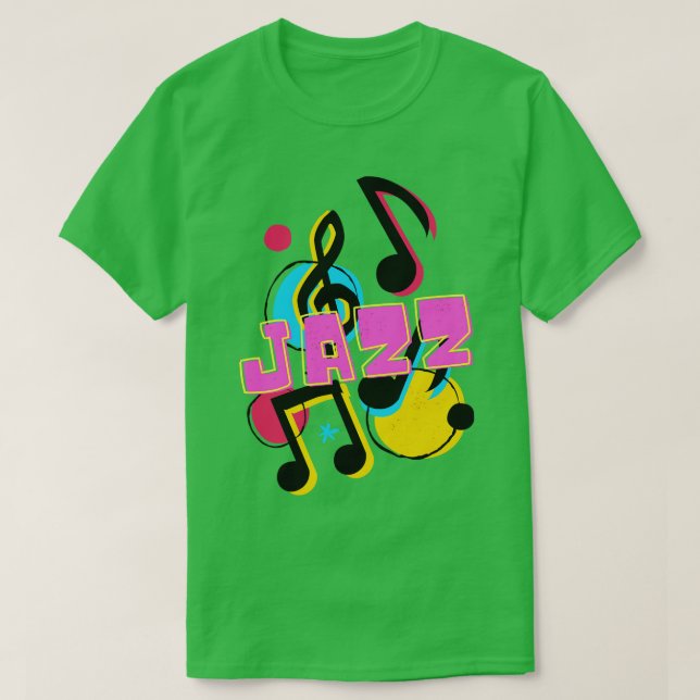 Camiseta Música de Jazz Funk Soul Arte Musical (Diseño del anverso)