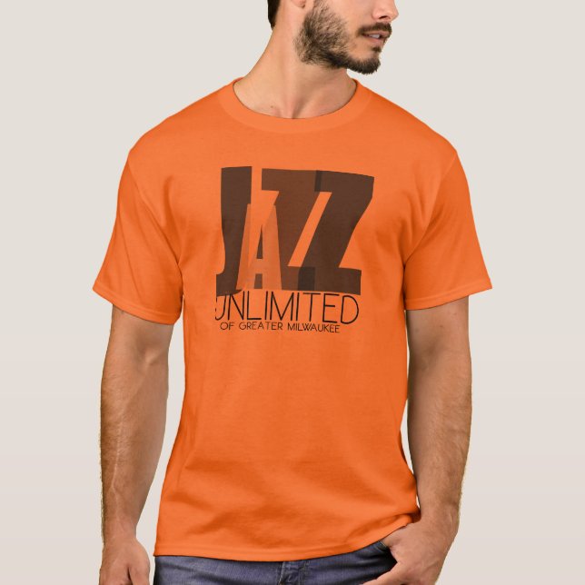 Camiseta Música de jazz ilimitada para hombres básicos (Anverso)
