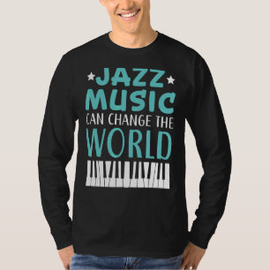 Camiseta Música de jazz, instrumentos musicales género musi