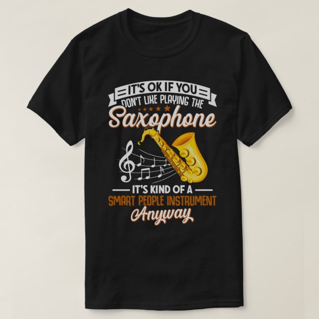 Camiseta Música de jugador saxofón Lover (Diseño del anverso)