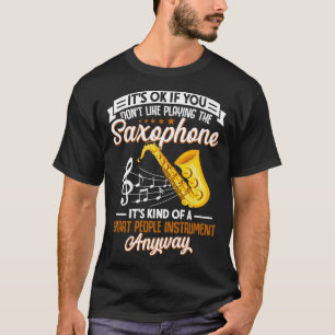 Camiseta Música de jugador saxofón Lover