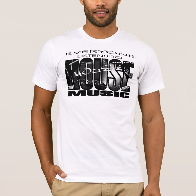 Camiseta MÚSICA de la CASA - cada uno escucha (Anverso)