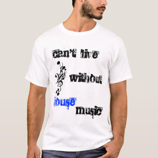 Camiseta Música de la casa con las notas