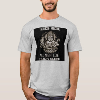 Camiseta música de la casa durante toda la noche