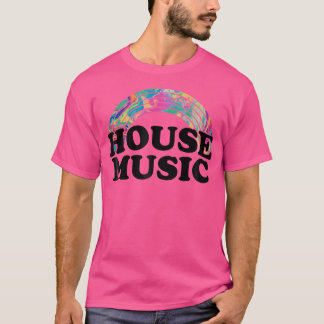 Camiseta Música de la casa - Psicodélico arcoiris Edm Lover