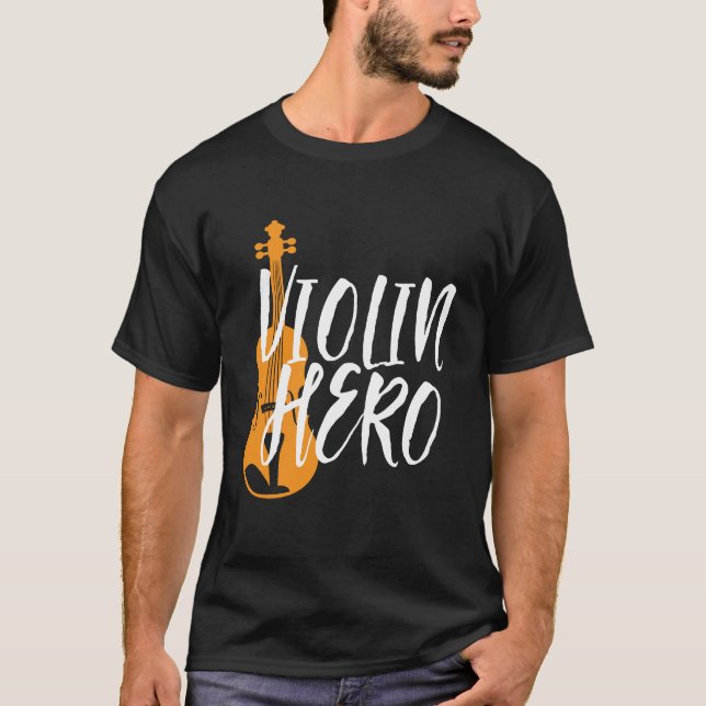 Camiseta Música de la orquesta violinista de violín (Anverso)