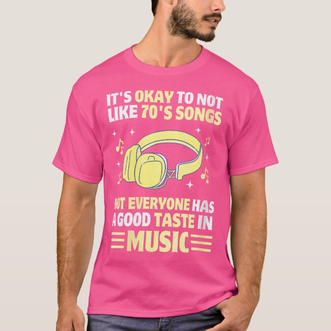 Camiseta Música De Los 70 De Las Mujeres Divertidas De La D (Anverso)