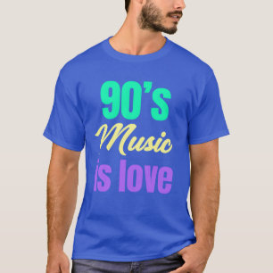 Camiseta Música de los 90 Es Amor Boomer Edad Divertida Hom