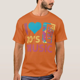 Camiseta Música de los años 70 me encanta el cassette de au