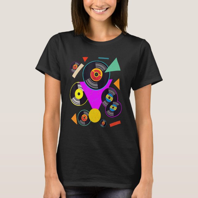Camiseta Música de los años 90 Generación Vinyl Retro 90 1 (Anverso)