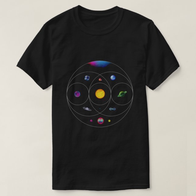 Camiseta Música de los Camisas Frías de la gira mundial 2 d (Diseño del anverso)