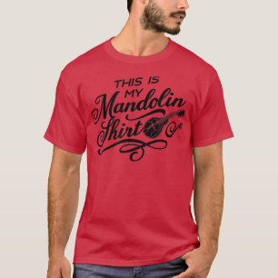Camiseta Música de Mandolin Instrumento de Música Folclóric