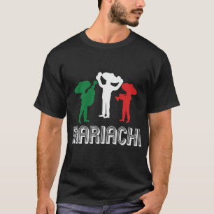 Camiseta Música de Mariachi Sombrero Vihuela