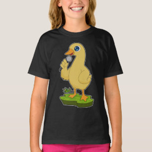 Camiseta Música de micrófono de cantante de pato