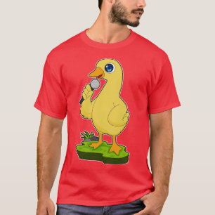 Camiseta Música de micrófono de cantante de pato