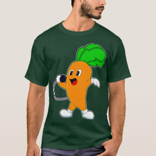 Camiseta música de micrófono de un cantante pudrido