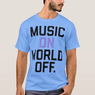 Camiseta Música De Moda En El Mundo Sin Mensajes De Texto