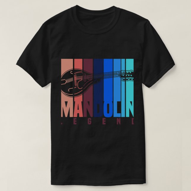 Camiseta Música de música Bluegrass para el jugador Mandoli (Diseño del anverso)