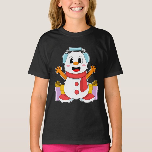 Camiseta Música de Navidades de Snowman (Anverso)