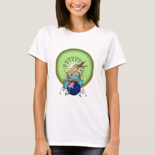 Camiseta Música de Nueva Zelanda Kiwi