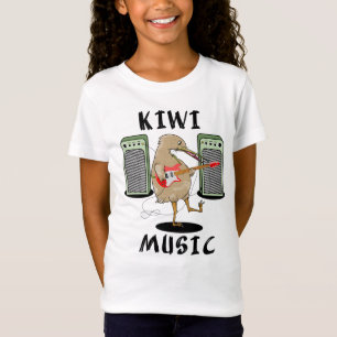 Camiseta Música de Nueva Zelanda Kiwi tocando la guitarra