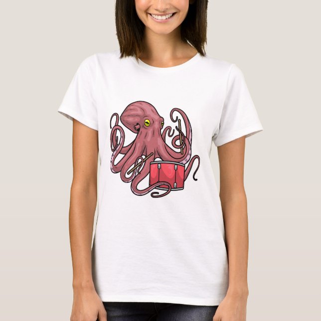 Camiseta Música de Octopus Drum (Anverso)