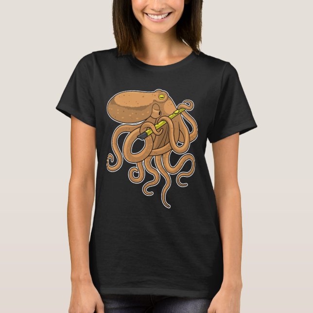 Camiseta Música de Octopus Flute (Anverso)