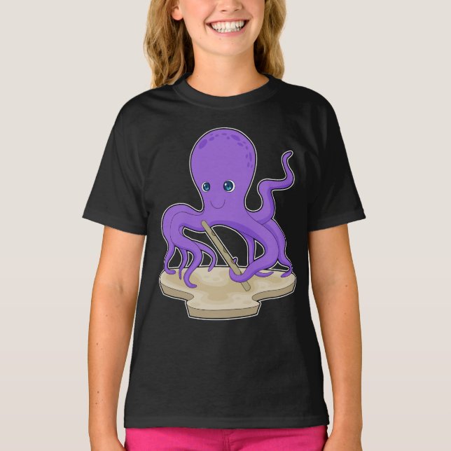 Camiseta Música de Octopus Flute (Anverso)