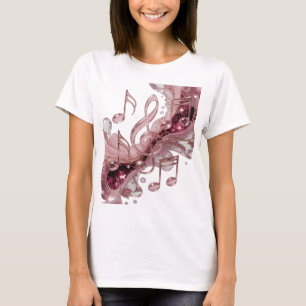 Camiseta Música de oro fresca EN EL AIRE Diseño atrevido