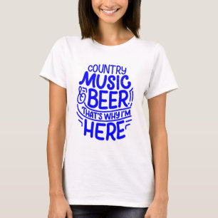 Camiseta Música De País Y Cerveza