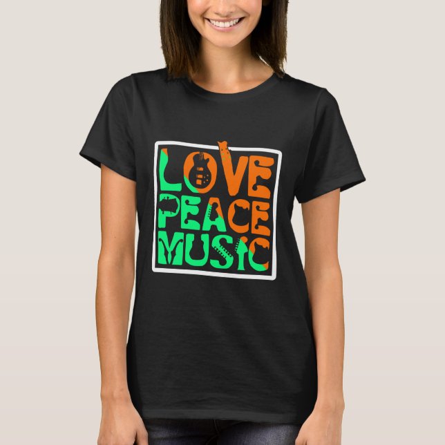 Camiseta Música de paz de amor (Anverso)