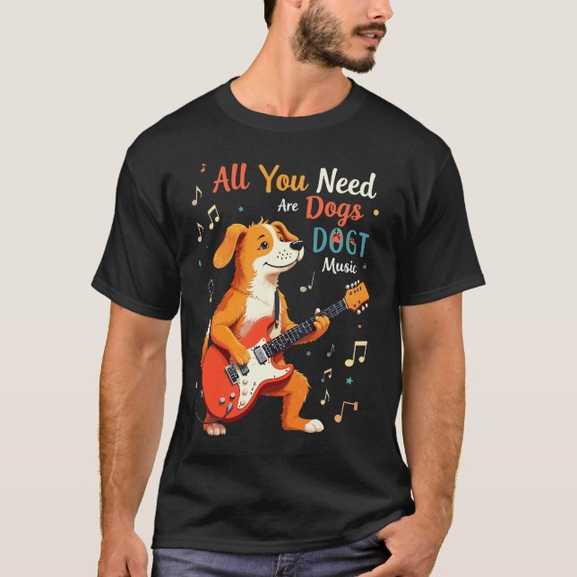Camiseta música de perros (Anverso)