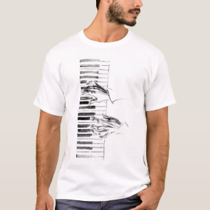 Camiseta Música de piano