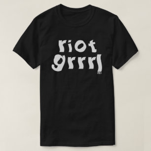 Camiseta Música de Punk de Chica feminista grupal de los a