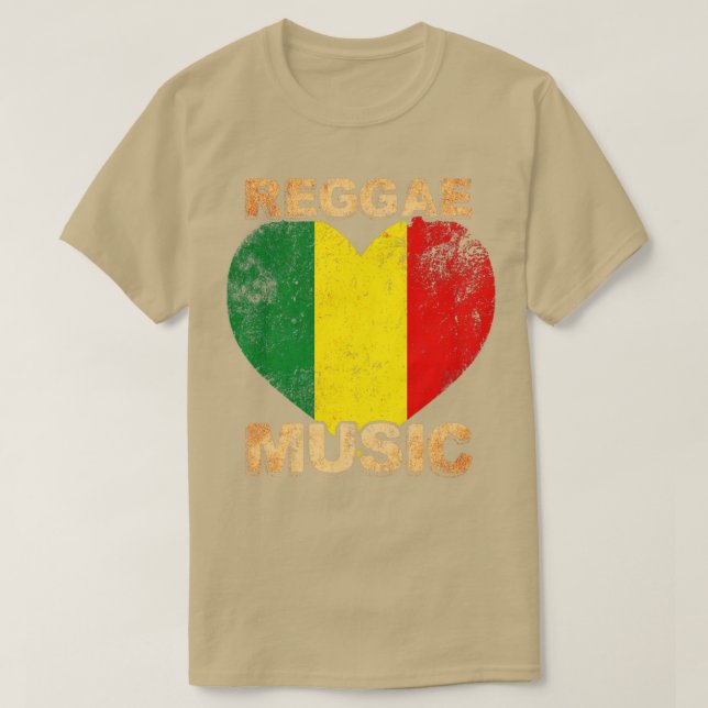 Camiseta Música de reggae1 (Diseño del anverso)